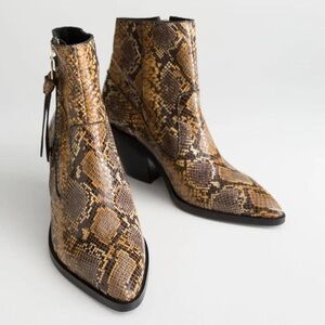 & Other Stories Western Snake Boot